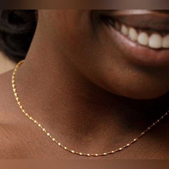 MONICA VINADER Jewelry - Monica Vinader Disco Chain Necklace 18-20” 18K Gold Vermeil Adjustable